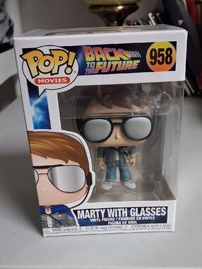 Funko Marty With Glasses Vinyl Figure - Blue, Silver, Black